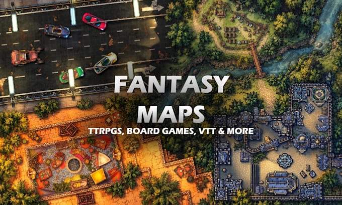 create create high quality, detailed maps for dnd, ttrpgs or boardgames