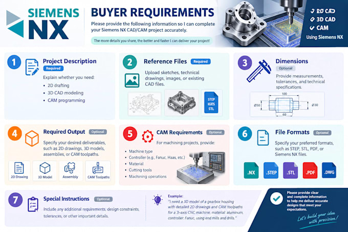 do 2d and 3d cad modeling and cam programming using siemens nx