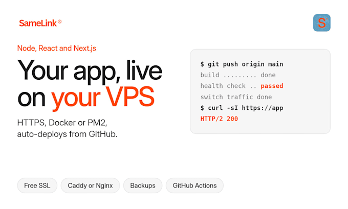 deploy your node react or nextjs app to your vps with https