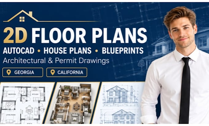 architectural draftsman 2d floor plans autocad expert