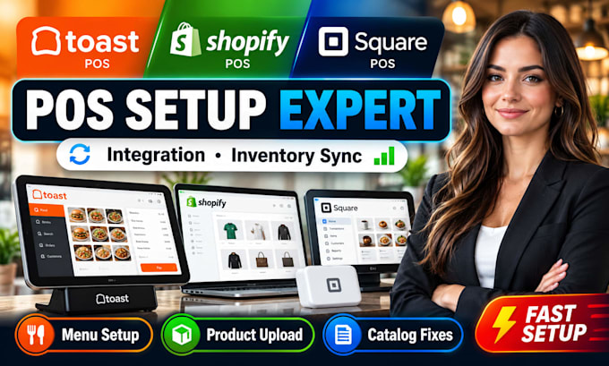 setup toast pos shopify pos square pos integration inventory sync product upload