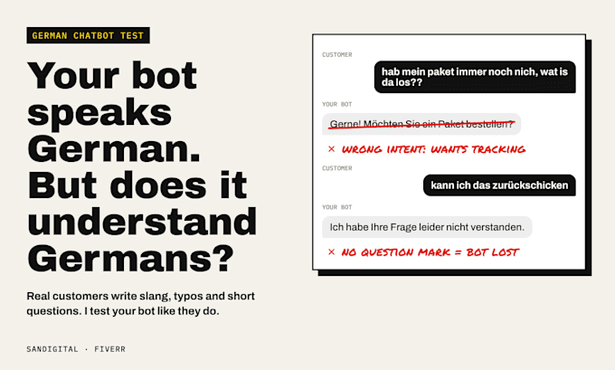 test your ai chatbot in german like a real customer