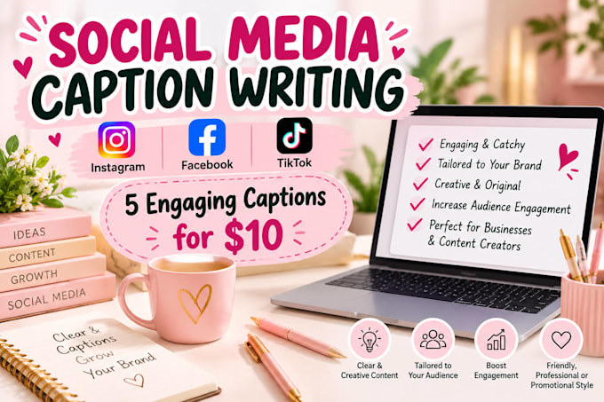 write engaging instagram facebook and tiktok captions