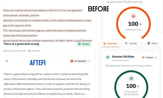 edit ai content, humanize, proofread your ai essays articles and documents