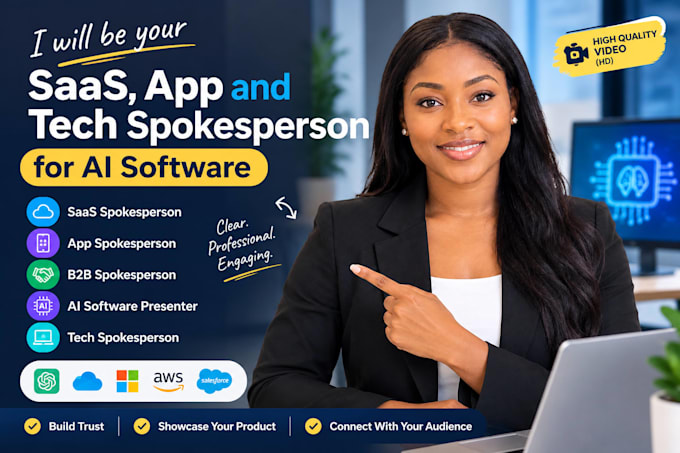 be your saas, app and tech spokesperson for ai software