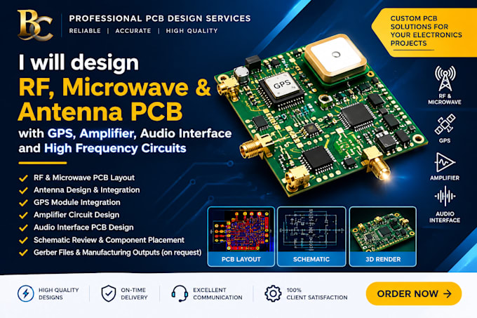 design rf microwave antenna and high frequency pcb circuits
