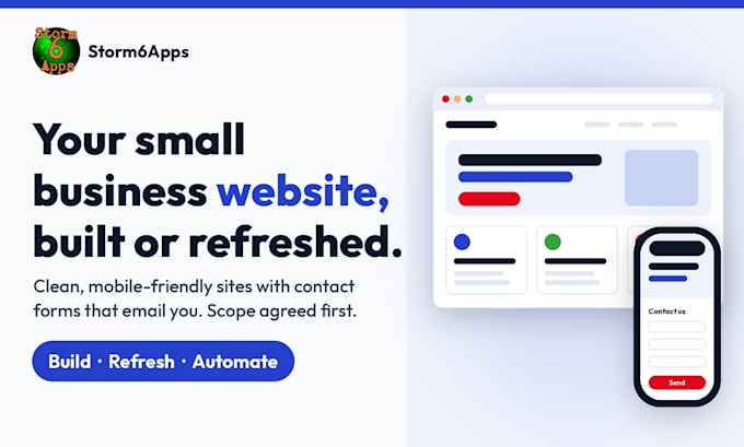 build or refresh your small business website
