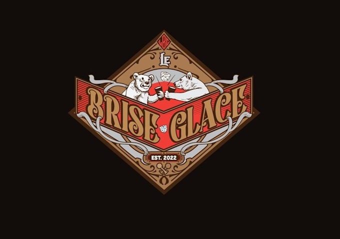 design board game bar tavern logo