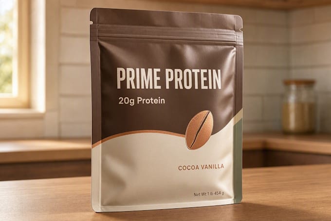 create custom coffee pouch packaging design