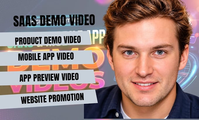 create saas demo mobile app video app preview product demo video