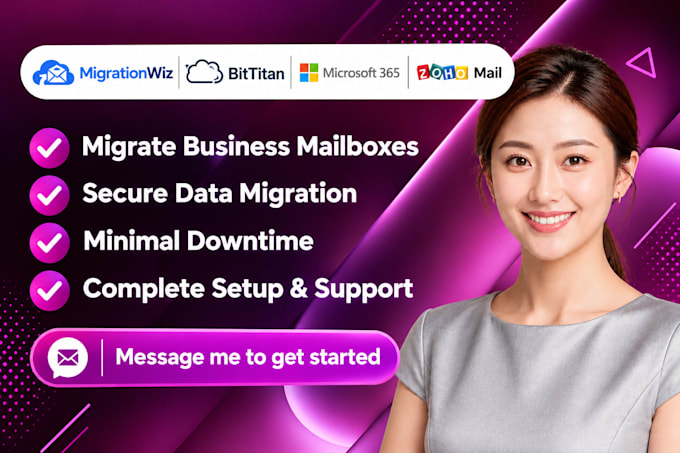 migrate business mailboxes using migrationwiz bittitan microsoft 365 zoho mail
