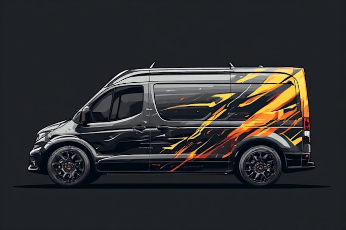 design a professional custom car wrap and vehicle graphics