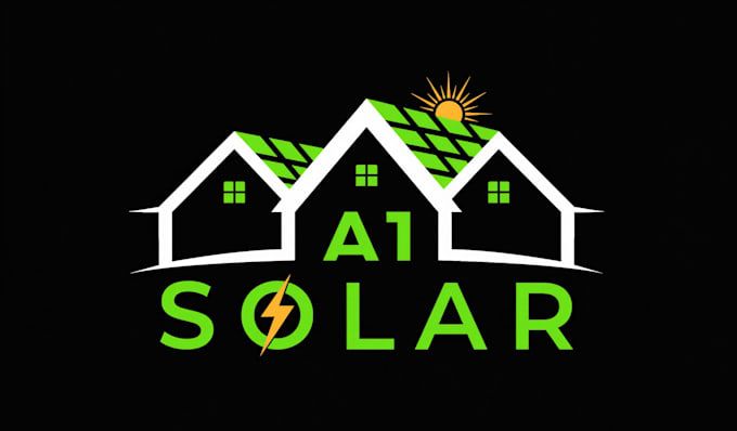 design creative plumbing electrical solar energy logo