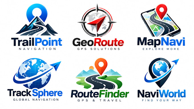 design a professional gps, direction, location, map, travel navigation logo