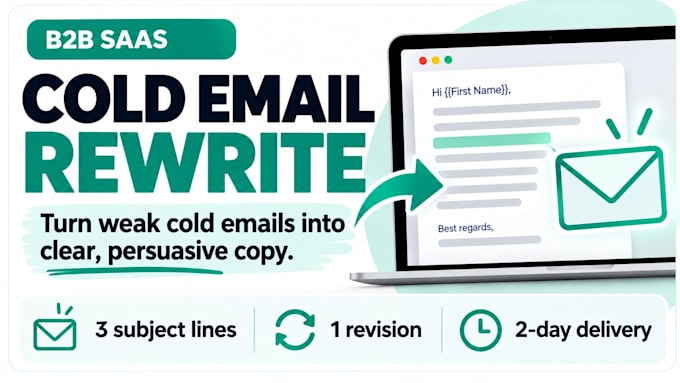 rewrite or write b2b saas cold emails and follow ups