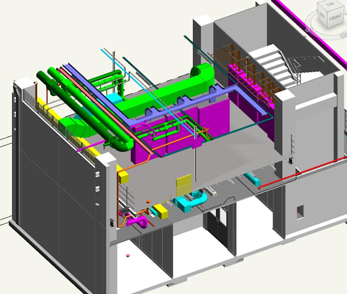 design mep bim model and drafting using revit and autocad