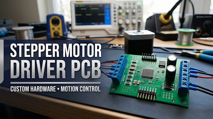 design custom stepper motor driver pcb with nema 17 motor driver motion control