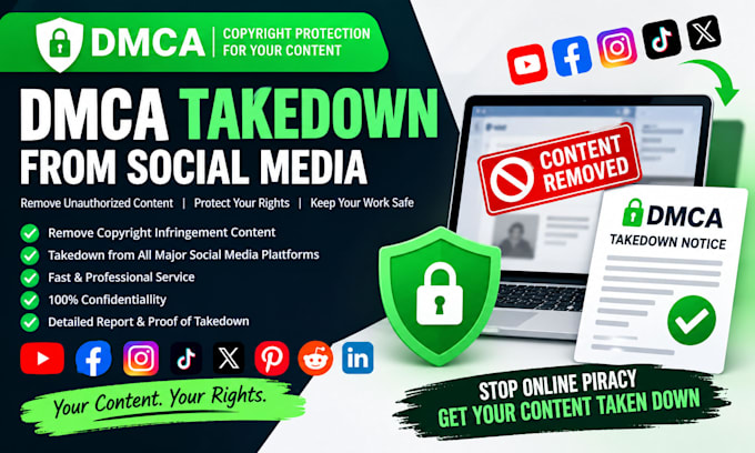 do takedown defamatory contents from social media under dmca