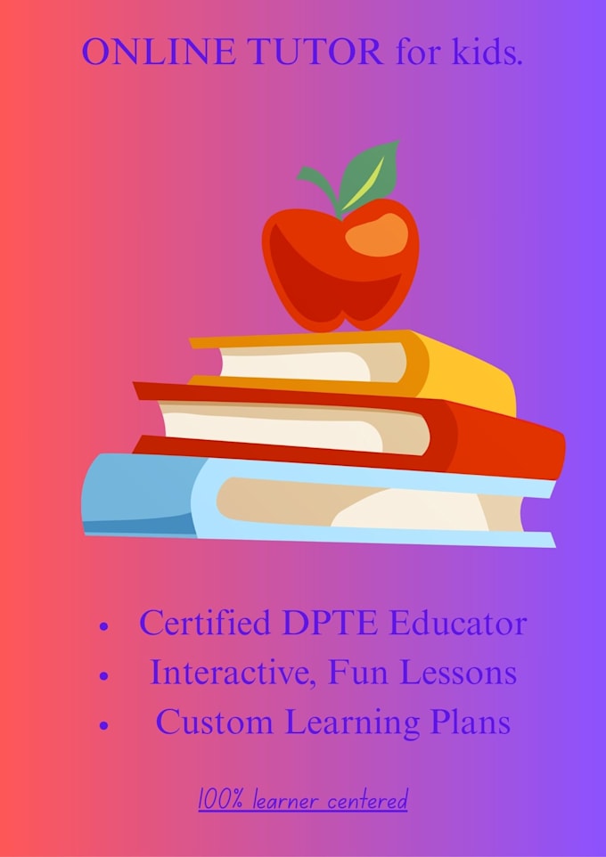 be your professional primary school tutor for kids