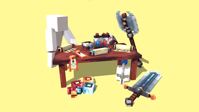 create custom minecraft items and weapons in blockbench