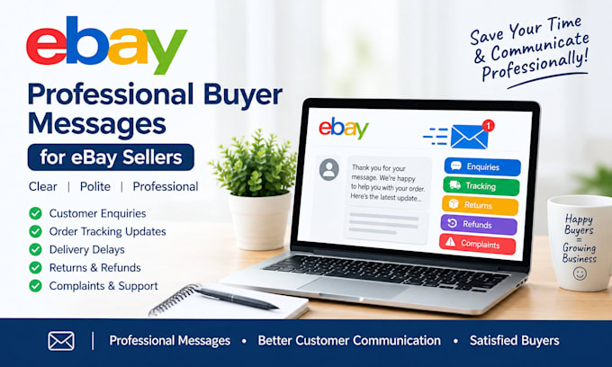write professional ebay buyer messages for customer support