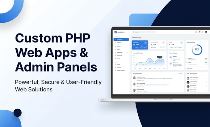 build a custom PHP mysql web application or admin panel