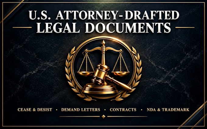 draft legal contract agreement nda and trademark assignment