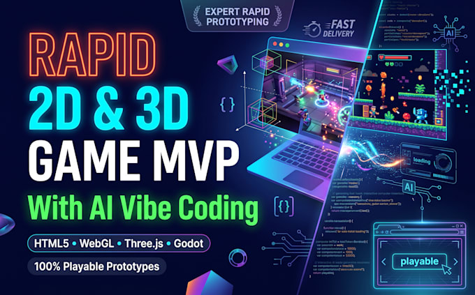vibe code 2d or 3d game for you