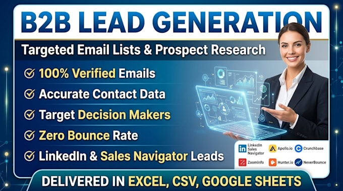 do b2b lead generation and email list building