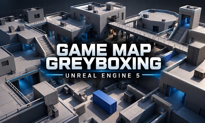 create a custom video game map greybox or level blockout