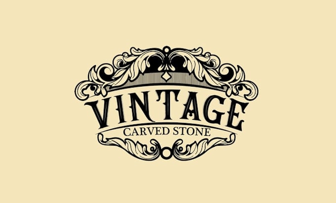 design architectural carved stone logo
