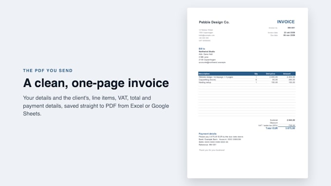 create an invoice, inventory or order tracker for your small business