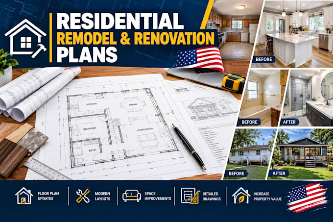 create residential remodel and renovation plans