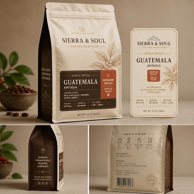 do food packaging and coffee bag packaging bag design