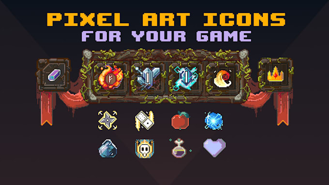 create custom pixel art icons for your game