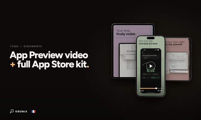 create an app store preview video and app promo video in 14 languages