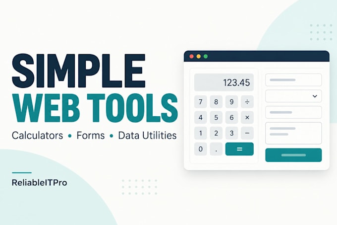 build a simple browser based calculator or data tool