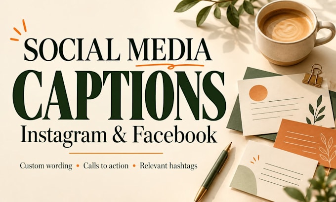 write instagram or facebook captions for your small business