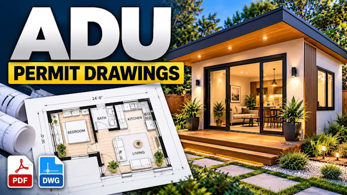 draw adu floor plans and permit drawings for your project
