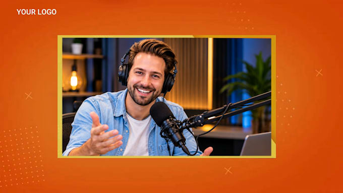 design animated overlay for podcast