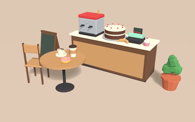 create low poly 3d props and assets ready for roblox studio