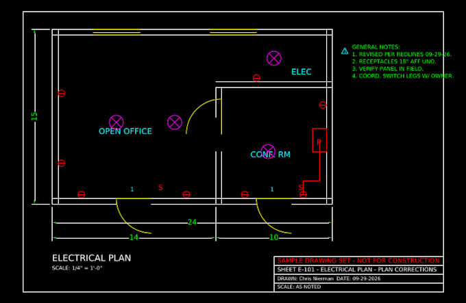 do cad checking and redline review for construction drawings