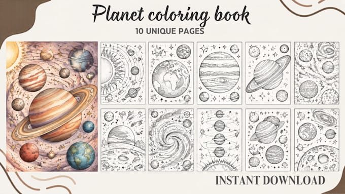 design a unique childrens coloring book