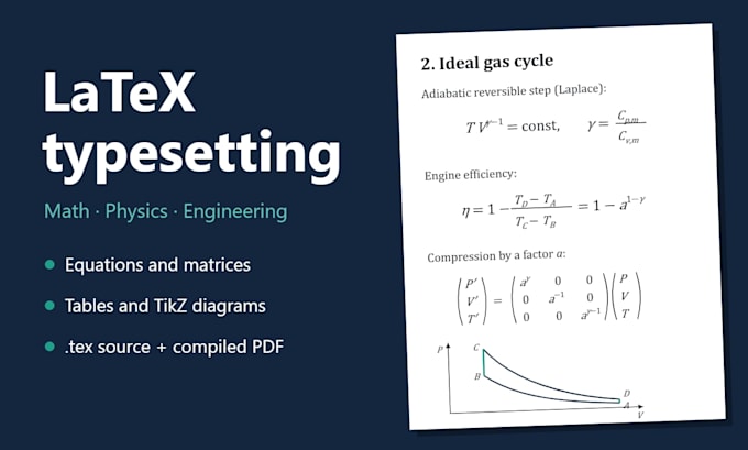 typeset your math or physics document in latex
