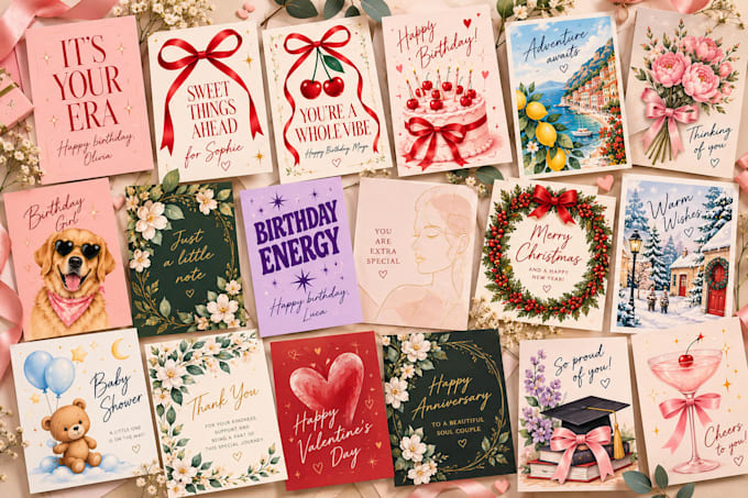design unique personalized digital gift cards