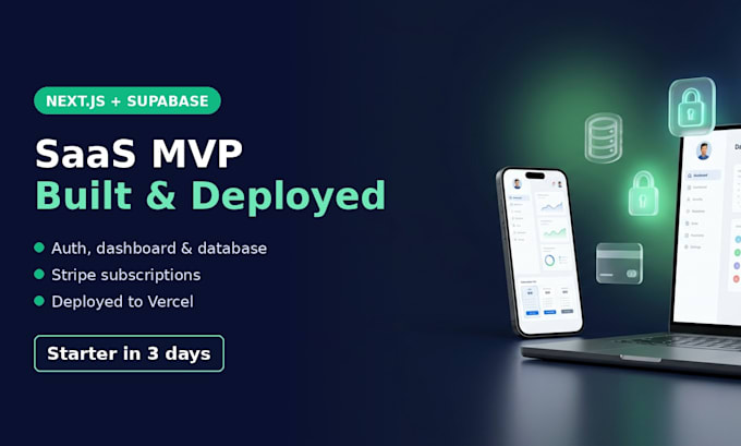 build your saas mvp with nextjs, supabase auth and database