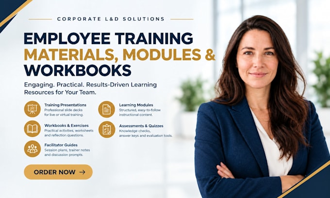 create employee training materials modules and workbooks