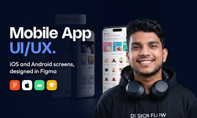 design mobile app ui ux in figma for ios and android