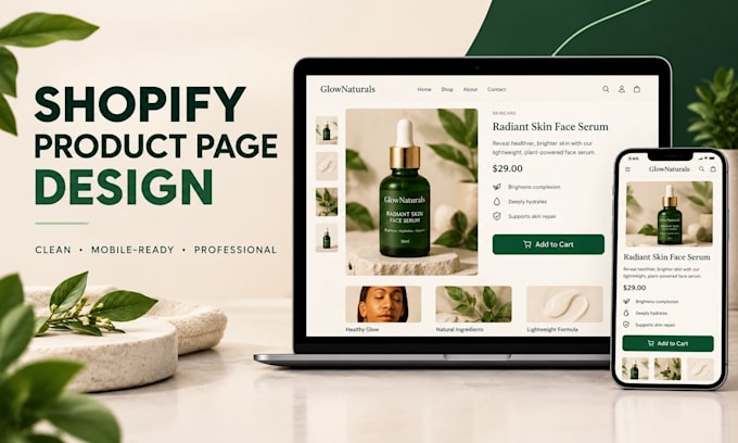 design and optimize a shopify product page for dropshipping