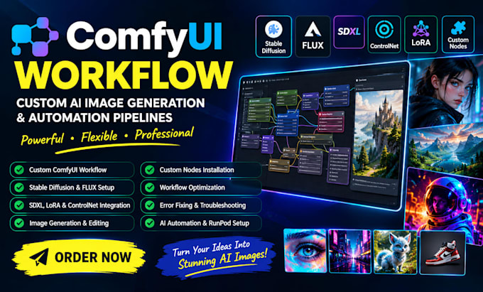 do comfyui workflows, ai image generation, lora flux, ai automation pipelines